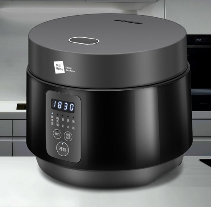 德国米技(miji)电饭煲电饭锅3升多功能智能预约流线柱状外形 黑色