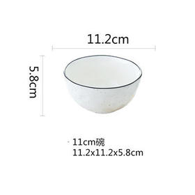 圆圈点点11cm饭碗