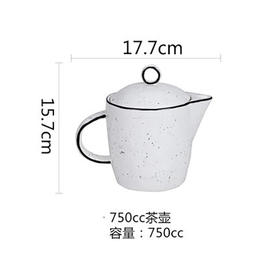 圆圈点点750cc茶壶