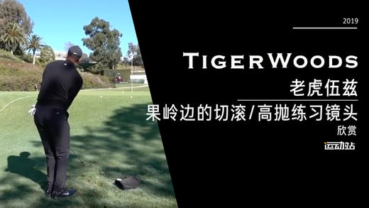 老虎伍兹｜2019果岭边的切滚球/高抛球练习镜头 商品图0