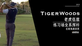 老虎伍兹｜2019练习场全系挥杆-右前角度欣赏