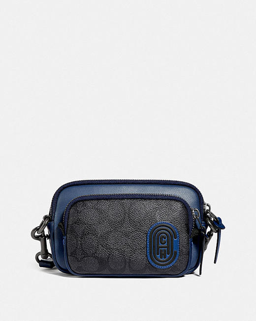 【3月24日coach直播】经典标志涂层帆布拼色coach印花/贴布拼色pacer