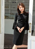 AtelierMissLu / Natalia-黑色不规则领口修身裙 商品缩略图14
