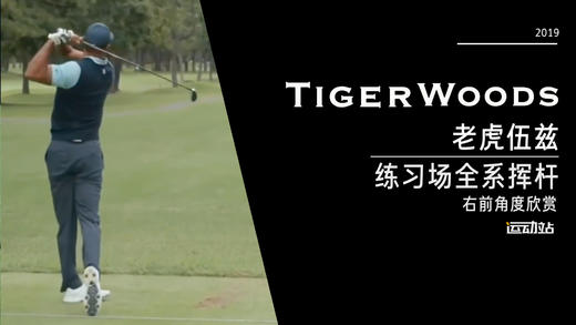 老虎伍兹｜2019日本挑战赛练习场全系挥杆／右前角度欣赏 商品图0