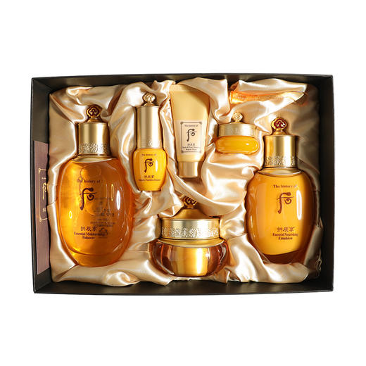 韩国whoo/后拱辰享气韵生润颜系列礼盒水油平衡三件套