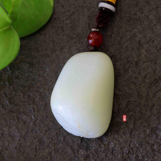 和田玉（白玉）独籽把件—一花一世界 85.611g 商品图0