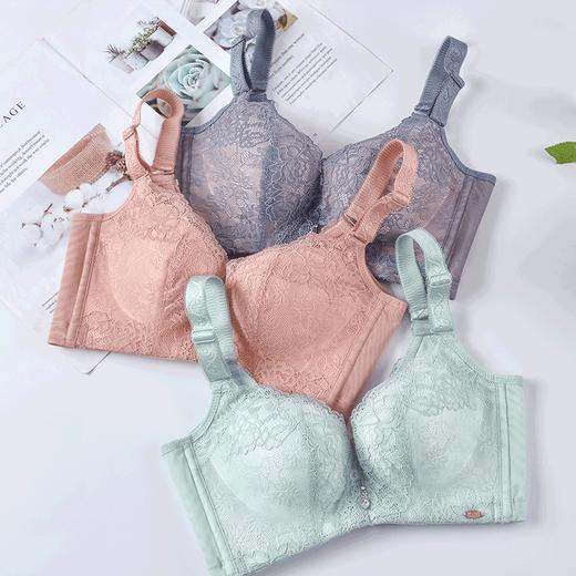 【秒杀品不退不换】皇家丽美小胸超聚拢透气棉无钢圈蕾丝调整型美背文胸WW912-3A 商品图5