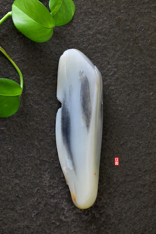 和田玉（青花）独籽摆件--悟（邱启敬）625g 商品图0