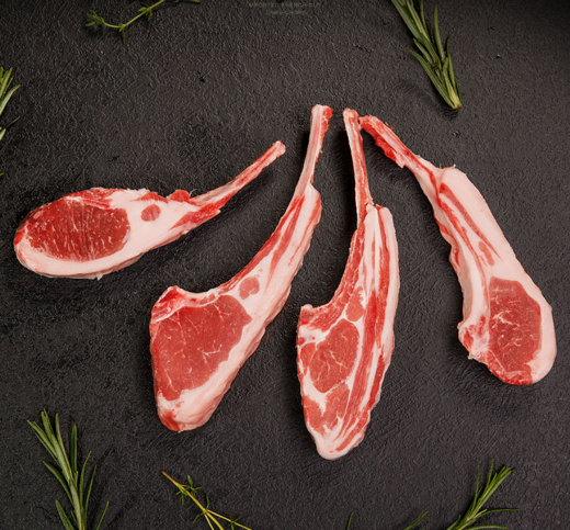 澳洲羊排中的"爱马仕"新鲜羊排羊小排8肋/包