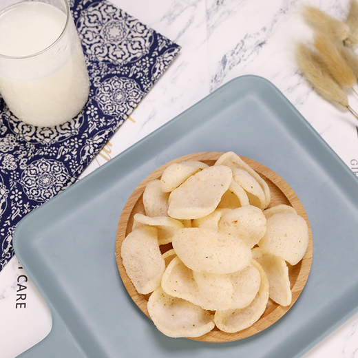 海狸先生 大虾片70g葱香鸡肉味膨化薯片鲜虾脆办公室休闲零食