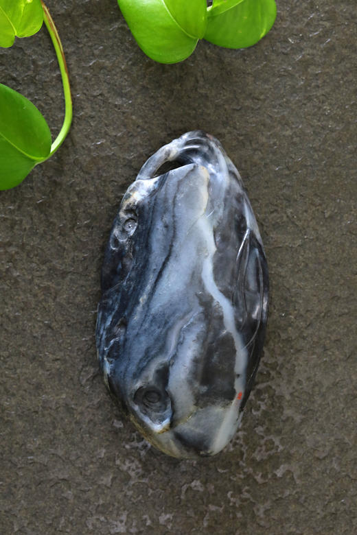 和田玉（青花）独籽摆件--一路连科 （邱启敬） 商品图1