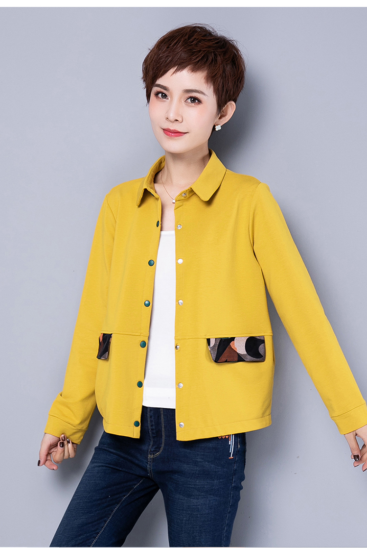 np-5040 妈妈小香风春装外套短款年轻时尚宽松百搭休闲上衣