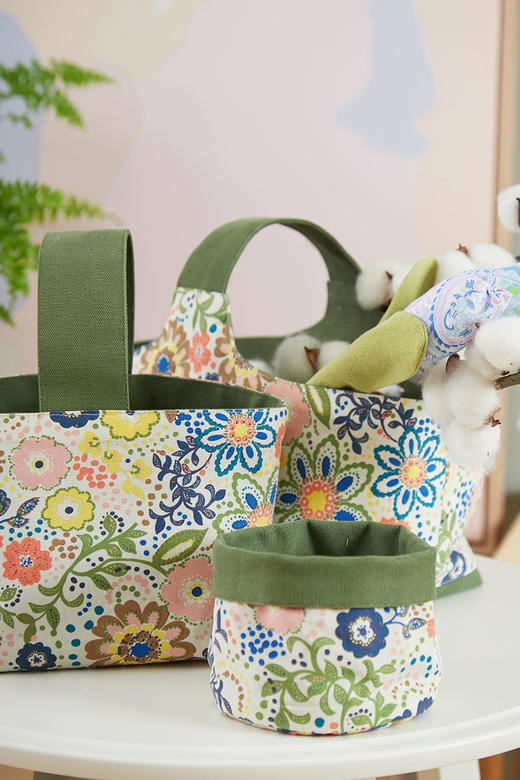 收纳袋布艺收纳框纸巾盒全棉材质 商品图2