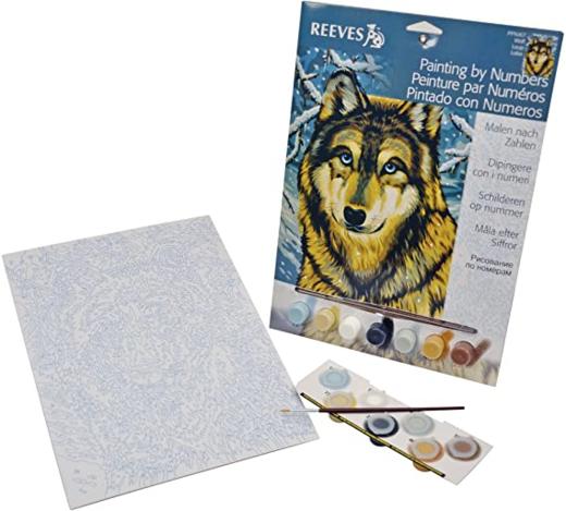 【温莎牛顿】RVS初级数字油画-雪中狼 商品图1