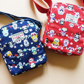 HUJI祤集Toast斜挎包风の花樱の集樱花熊猫