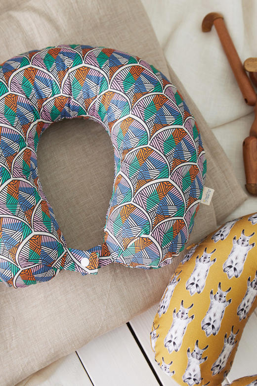 U型枕记忆枕棉布枕便捷午睡乳胶枕旅行枕头 商品图0