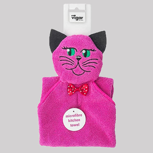 西班牙Vigar雪尼尔擦手巾（猫小姐） 商品图0