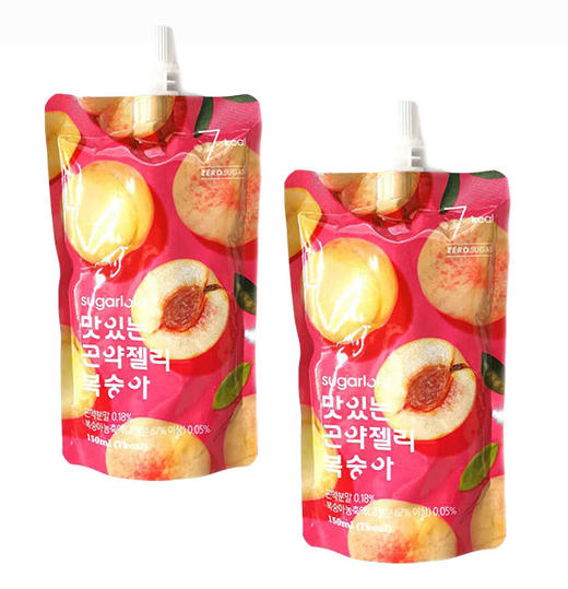 【2捆绑】甜心萝萝魔芋吸吸果冻 桃子味150ml*2 【中】 商品图0