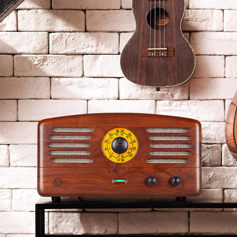经典款猫王士多猫王1胡桃木复古收音机无线蓝牙音箱蓝牙音响