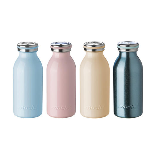 日本mosh牛奶瓶保温杯350ml 少女学生水杯便携小巧文艺可爱杯子