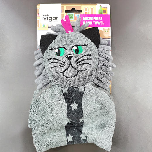 西班牙Vigar雪尼尔擦手巾（猫先生） 商品图0