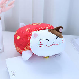 招财猫炭包-红色