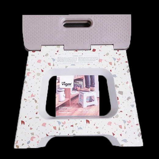 西班牙Vigar折叠板凳32cm（灰面/水磨石凳脚） 商品图0