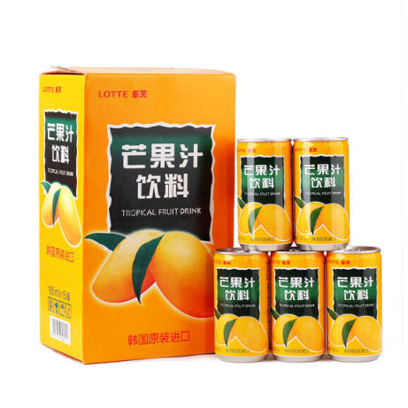 【箱】乐天 芒果汁罐装180ml *15 【中】 商品图0