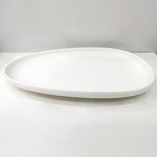 10.25英寸椭圆浅盘（白色） 商品图0
