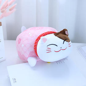 招财猫炭包-粉色