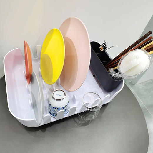 西班牙Vigar碗盘沥水收纳栏-覆刀叉盒（白） 商品图0