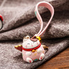 招财猫粉色公仔钥匙扣-恋爱成就 商品缩略图0
