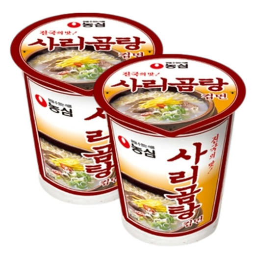 【2捆绑】农心 沙厘熊牛骨汤面小杯61g*2 商品图0