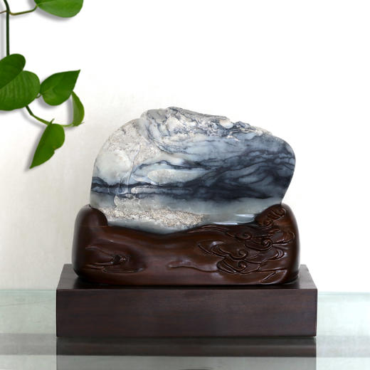 和田玉（青花）独籽摆件--龙腾虎跃 （孙有庚）1.7kg 商品图1