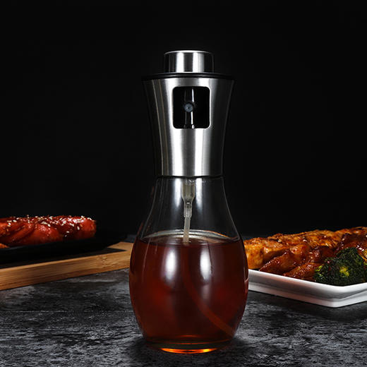 304不锈钢喷雾气压式油壶-圆肚型 商品图0