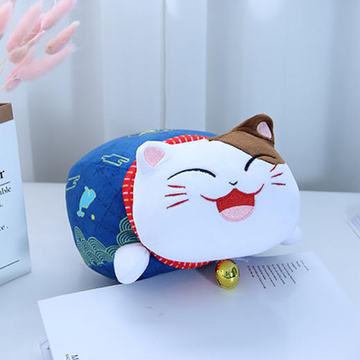 招财猫炭包-蓝色 商品图0