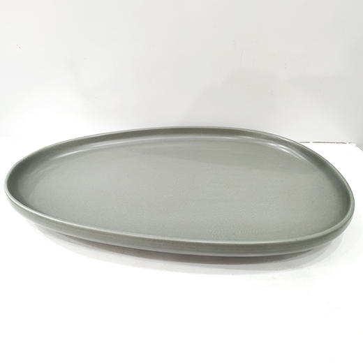 10.25英寸椭圆浅盘（青色） 商品图0