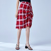 VIMAGE纬漫纪品牌女装春季时尚格子高腰百搭半身裙中裙V1106703 商品缩略图2