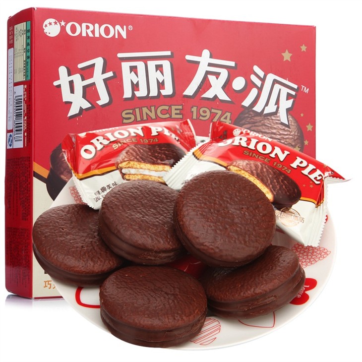 【好丽友】408g巧克力派12片