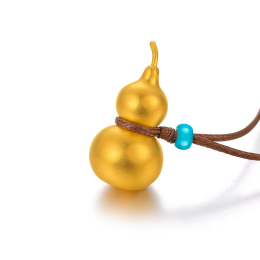 越王吉祥古法葫芦黄金吊坠gf02-dz01