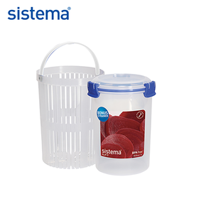 Klip It 大号圆形保鲜盒（含滤水篮）