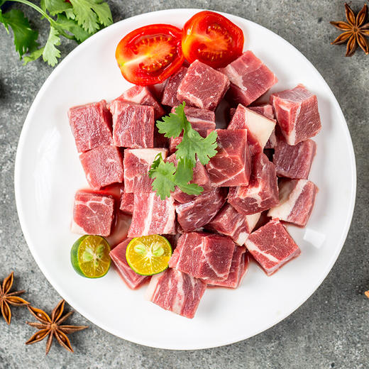 【同城快送】牛上脑块 500g/袋 草饲牛肉 红烧炖煮 烧烤食材 健身食材