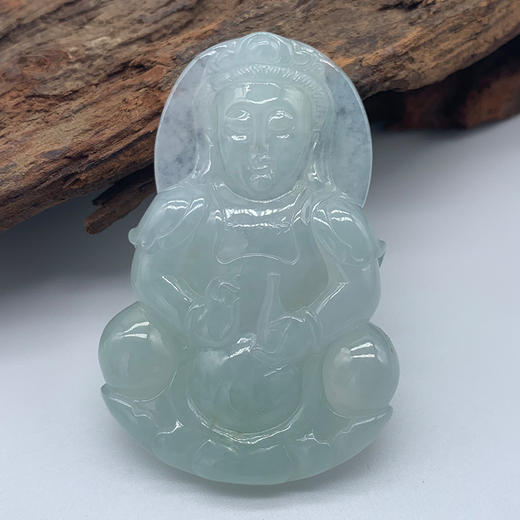 派瑞翡翠 翡翠观音 糯冰种 无色 商品图3