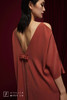AtelierMissLu /Munoz-肉桂橘V领露背连身裙 商品缩略图3