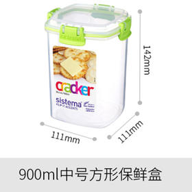 Klip It Accents 中号方形保鲜盒