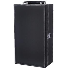 黑色皮质双支装红酒礼盒