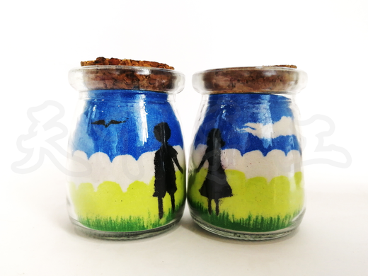 沙瓶画情侣系列