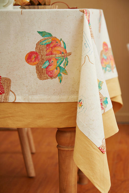 阳春小镇桌布餐桌布长方形家用茶几桌布布艺棉布桌布书桌 商品图4