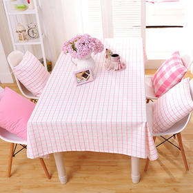 北欧家居台布（粉细格）