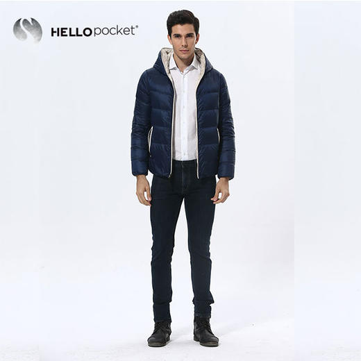 HPM023男士双面带帽850F鹅绒服 商品图0